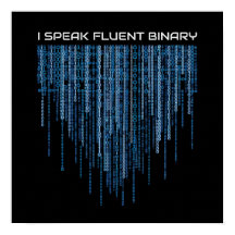 Blått binärt nummer