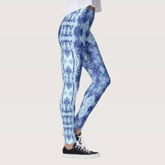 Blått blå leggings