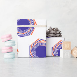 Blått Bläck Sphere Graphics Abstrakt Art Mönster Presentpapper