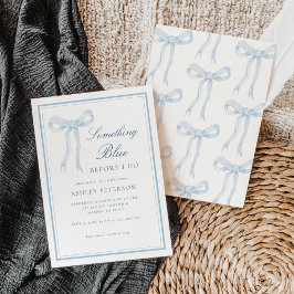 Blått blad något blått innan jag gör Möhippa Inbjudningar