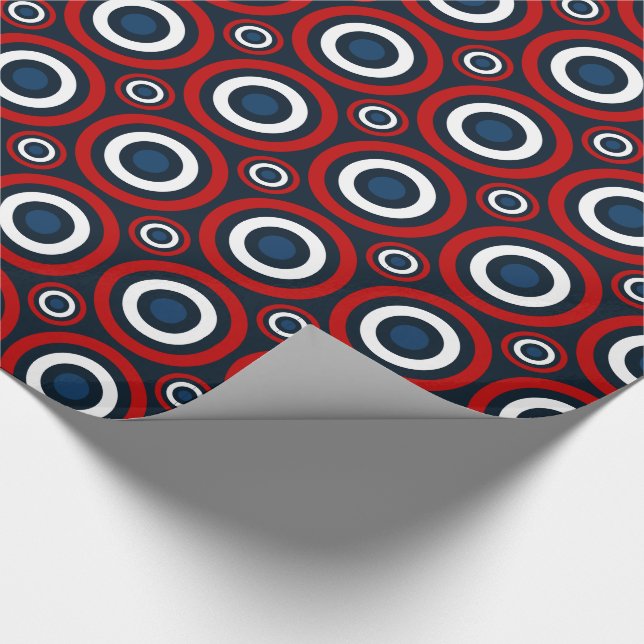 Blått, bläddrat, vitt,Blått 2 Presentpapper (Hörn)
