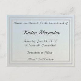 Blått bläddringsfält Spara vykortet för datum Vykort