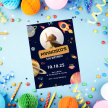 blått blanksteg för födelsedagsinbjudan, tema