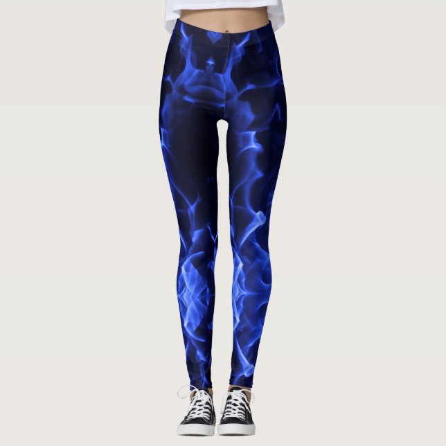blått blixtrör leggings (Framsida)
