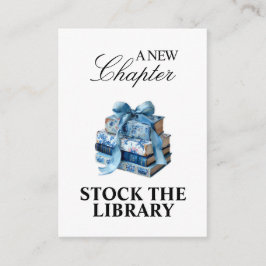 Blått Blommigt A Nytt kapitel-Möhippa Tilläggskort