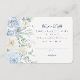 Blått Blommigt Baby i BLOMHALT RAFT-kort Tilläggskort