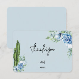 Blått blommigt cowboytack du kort