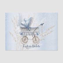 Blått Blommigt för vattenfärg Cute Classic Baby Ba