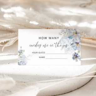 Blått blommigt Hydrangea gissar hur många kaniner Tilläggskort