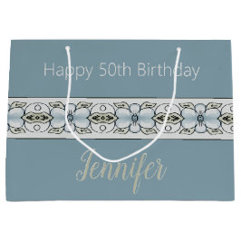 Blått Blommigt i fokus