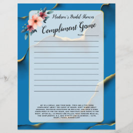 Blått Blommigt Möhippa Icebrytare 💕 5 Ord Roligt