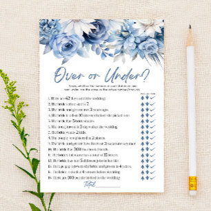 Blått Blommigt över eller under Möhippa spel Brevpapper