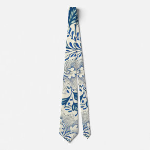 Blått Blommönster Antique Asian Design Slips