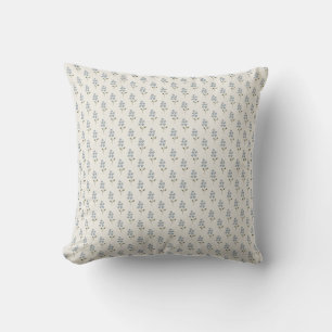 Blått blommönster minimalistisk kastkudde kudde