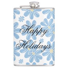 Blått Blommönster - Personlig Fickplunta