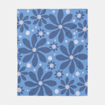 Blått Blommönster - Snyggt Acces