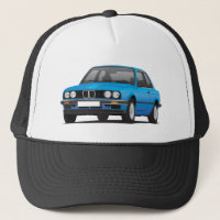 Blått BMW 3 serie (E30)