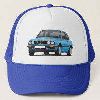 Blått BMW 3 serie (E30)