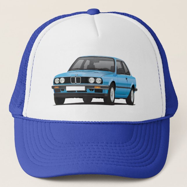 Blått BMW 3 serie (E30) Truckerkeps (Framsida)