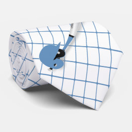 Blått bock i Neecktie vid Baseball Fladdermus Boll Slips