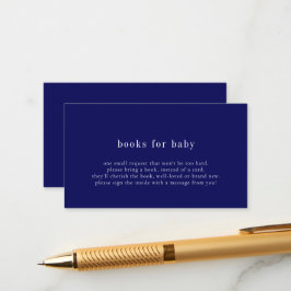 Blått Bokar för babyvykort Tilläggskort