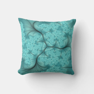 Blått bomullskandy Pillow Kudde