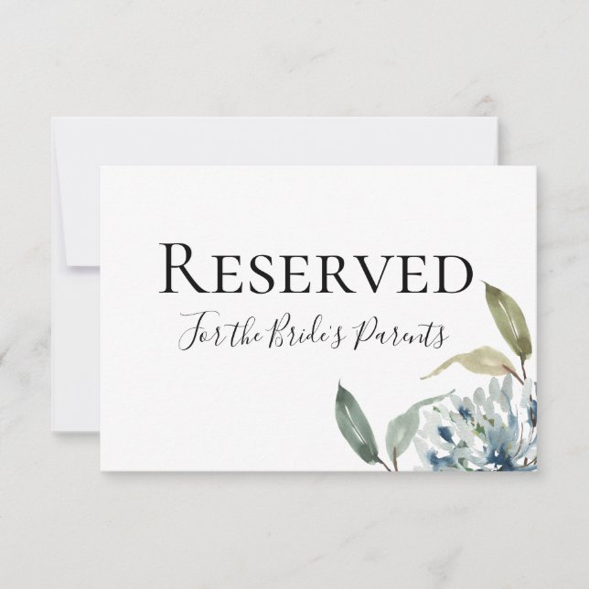 Blått botaniskt reserverat tecken (Framsida)