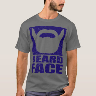 Blått BRETT ANSIKTE 1 T Shirt