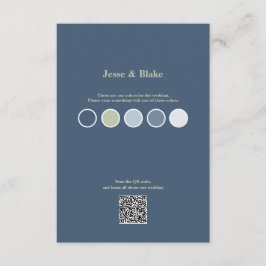 Blått Bröllop med latticoke Mönster-hölje Ca Tilläggskort