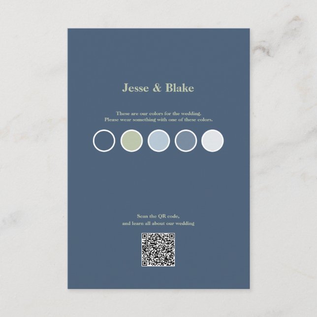 Blått Bröllop med latticoke Mönster-hölje Ca Tilläggskort (Framsida)