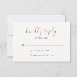 Blått Bröllop OSA i marmorerad kopparflotta