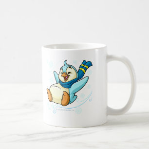 Blått Bruce som glider över is Kaffemugg