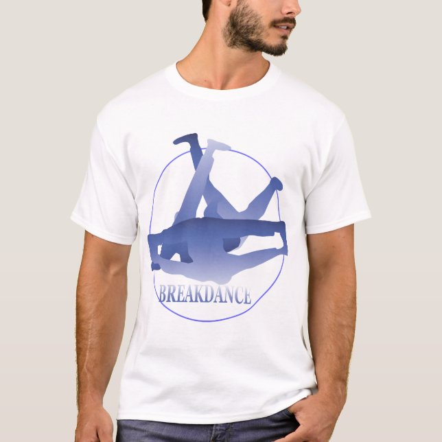 Blått brytskådespel Mikrofibersinglet T-shirt (Framsida)