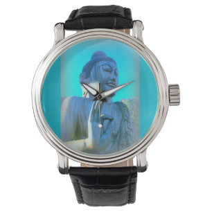blått buddha armbandsur