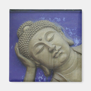 Blått Buddha Magnet