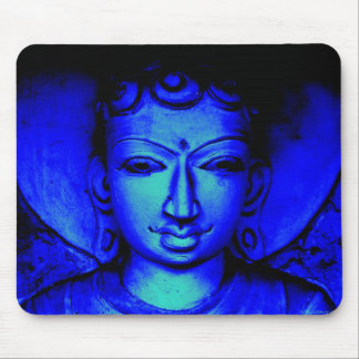 Blått Buddha Mousepad Musmatta