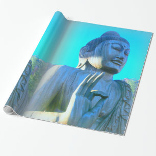 blått buddha presentpapper