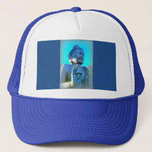 blått buddha truckerkeps