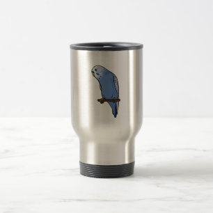Blått Budgie Resemugg