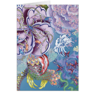 blått bullterfly hälsningskort