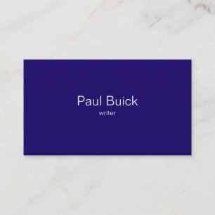 Blått Business Card för Elegant Navy Professionell Visitkort