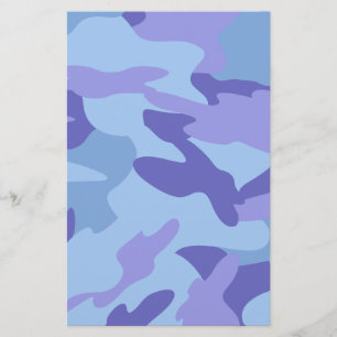 Blått Camo-lager/Pappert hantverk