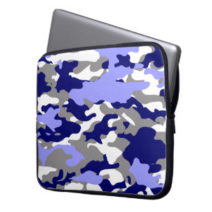 BLÅTT CAMO LAPTOP SLEEVE