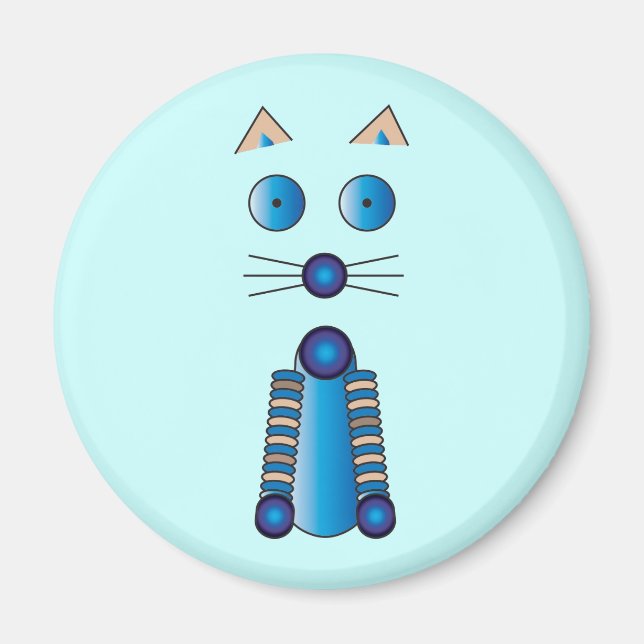Blått CAT Magnet (Framsidan)