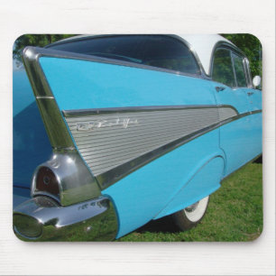 Blått Chevy 1957 Mousepad Musmatta
