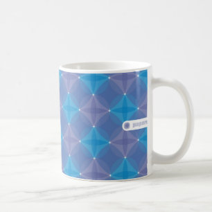 Blått cirklar muggen kaffemugg