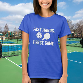 Blått citattecken från Pickleball T Shirt
