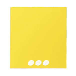 Blått citronkonst - fräschning av Citrus Design Anteckningsblock