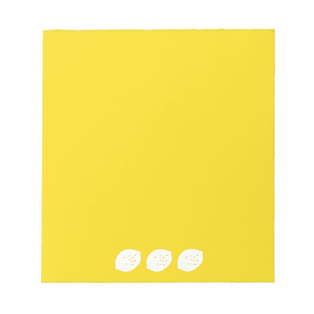 Blått citronkonst - fräschning av Citrus Design Anteckningsblock (Framsida)