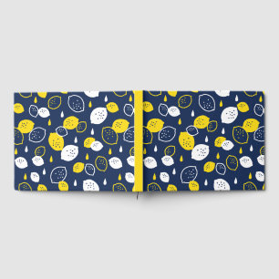 Blått citronkonst - fräschning av Citrus Design Gästböcker